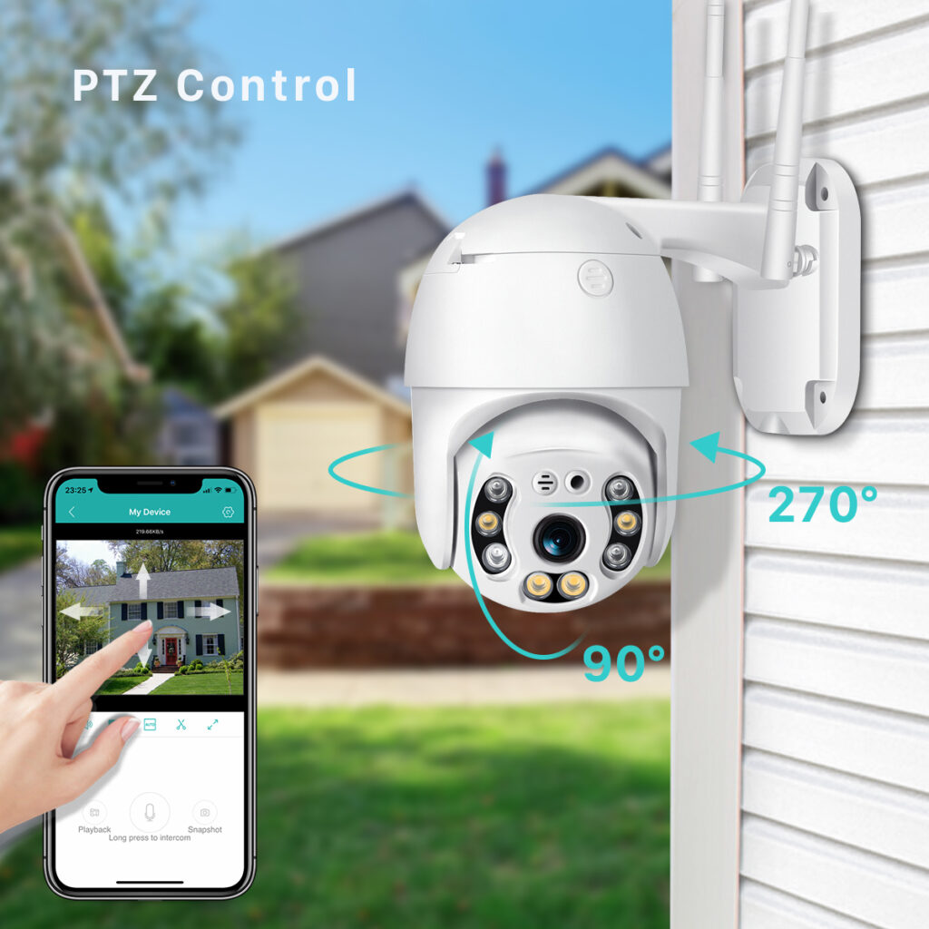 smart 8mp wifi ptz ip camera